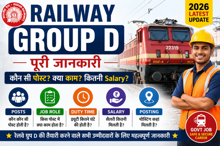 Railway Group D job details 2026 posts salary duty aur posting information